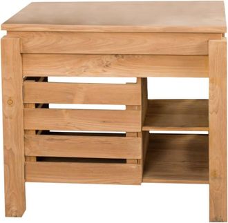 Wanda Collection Mueble para cuarto de baño de teca 85 cm