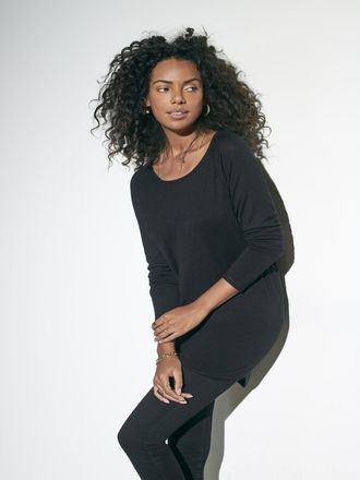 Only Longpullover ONLY ONLMILA LACY L/S LONG PULLOVER KNT NOOS, Damen, Gr. L, schwarz, Feinstrick, Obermaterial: 80% Viskose, 20% Polyamid, unifarben, figu