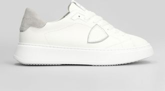 Philippe Model Temp Low Sneakers In White Leather