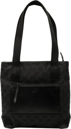 Gucci Pre-owned Tote Bags, female, Black, Size: ONE SIZE Pre-owned Carryall Tote