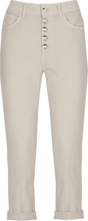 Dondup Koons Gioiello Jeans - Dames - Cropped Jeans - Beige - W27 - Katoen - Jeans