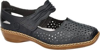 Rieker Schoenen, Dames, Zwart, 42 EU, Leer, 41399 Loafer