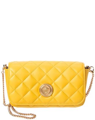 Versace Iconic Leather Wallet On Chain