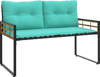 vidaXL Banco De Capa De Madera 114 X 55 X 77 Cm Tuquesa Rectangular Vidaxl