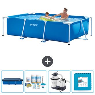 Intex Piscina Con Estructura Rectangular - 260x160x65 Cm - 5-piezas Scb60