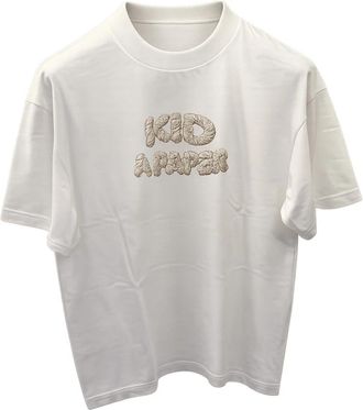 A Paper Kid Jersey T-shirt - Heren - T-shirts - Wit - L - Katoen - Tops
