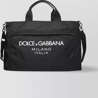 Dolce & Gabbana logo-print nylon holdall