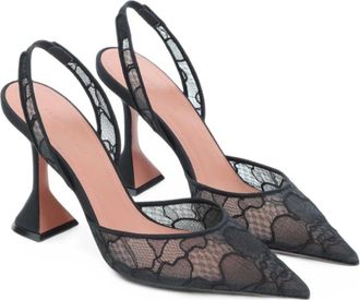 Amina Muaddi Zapato de sal&oacute;n Holli Slingback - Shoes - Mujer - Negro - 36 1/2 EU