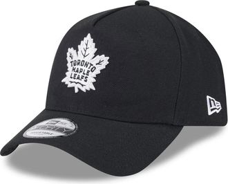 New Era Toronto Maple Leafs NHL Injection Black 9Forty Adjustable A-Frame Cap