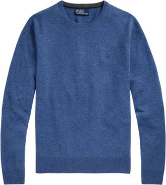Polo Ralph Lauren Abidjan Trui met Ronde Hals - Heren - Ronde hals truien - Blauw - XL - Wol - Truien & Vesten