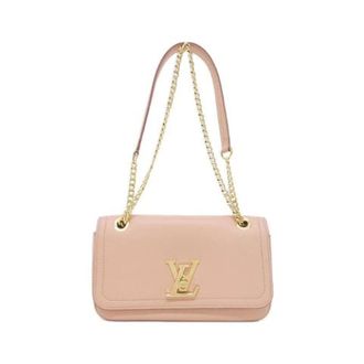 Louis Vuitton Pre-owned Lockme East West Calf Shoulder Bag - Dames - Pre-owned - Roze - Maat: ONE Size Leer