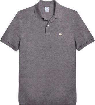 Brooks Brothers Slim Fit Stretch Supima Polo Shirt - Heren - Polos - Grijs - 2XL - Katoen - Tops