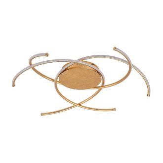 Lindby L&aacute;mpara De Techo Led yareli En Dorado Metal - Lindby