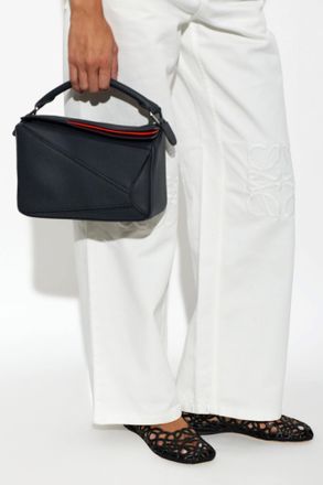 Loewe Puzzle Layers Small Hand Bag, Womens, Navy Blue