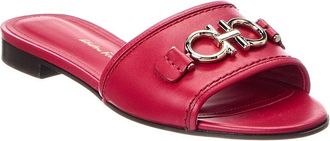 Ferragamo Rhodes Leather Slide