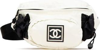Chanel 2003-2004 CC Sports Line Nylon heuptas - Zwart