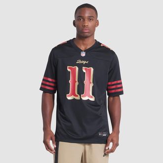 Nike Brandon Aiyuk San Francisco 49ers Rivalries Collection Mens Nike Mens NFL Game Jersey in Black | 67NM0G5Z9BF-00I