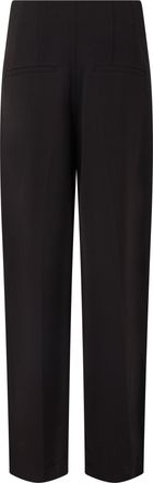 Veronica Beard High-Waisted Straight Trousers - Black
