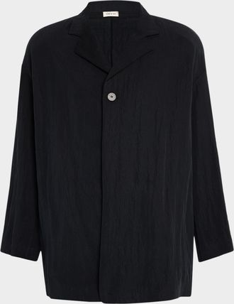 Fear of God Mens Relaxed-Fit Crinkle Twill Blazer