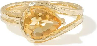 Tiramisu Plated 1.40 Ct. Tw. Citrine Solitaire Ring