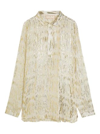 SMR Days Ornos metallic shirt - Gold