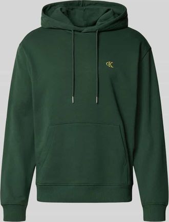 Calvin Klein Jeans Hoodie mit Kapuze in Bottle, Größe L