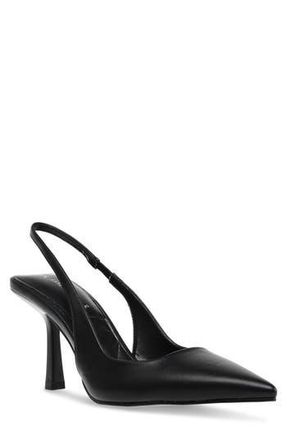 Anne Klein Indianna Slingback Pump in Black Fabric at Nordstrom Rack, Size 11