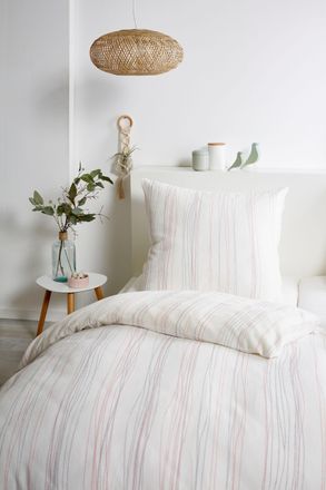 Primera Bettwäsche »Bio Crepe Stripes« 2 Stk. tlg. mit feinem Streifendesign