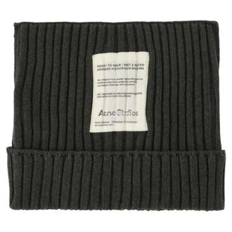 Acne Studios Accessoires, Dames, Groen, ONE Size, Katoen, Katoenen mutsen