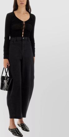 Self Portrait viscose slim-fit v-neck knit top