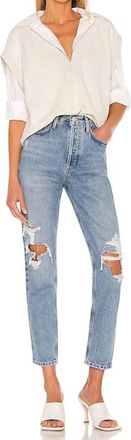 A Gold E Fen High Rise Relax Tapered Jean In Wander