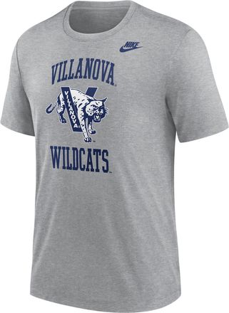 Nike Villanova Wildcats Nike Mens Football Tri-Blend T-Shirt in Grey | M21372P396VILL-DGH