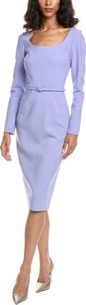 Oscar De La Renta Oscar De La Renta Scoop Neck Pencil Dress