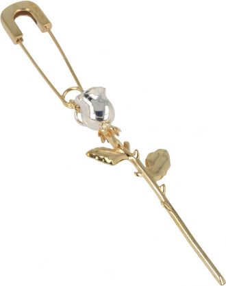 AMBUSH Womens Rose Charm Single Earring In Gold