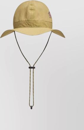 Moncler wide brim nylon silk hat adjustable