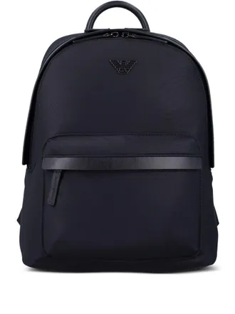 美品 EMPORIO ARMANI ビッグロゴ リュック　ブラック m193 エンポリオアルマーニ リュックサック/バックパック バッグ