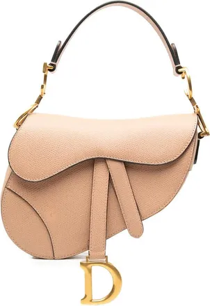 Dior Pre-owned Dior Mini Grained Calfskin Saddle Bag Ladies UU1WO45AE0397BVD