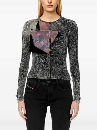 Diesel T-Treaty tank top - women - Viscose/Spandex/Elastane/Cotton - S - Grey