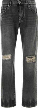 Dolce & Gabbana Straight Jeans - Heren - Regular Fit Jeans - Zwart - L - Denim - Jeans