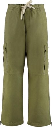 Palm Angels Green Loose Cargo Pants