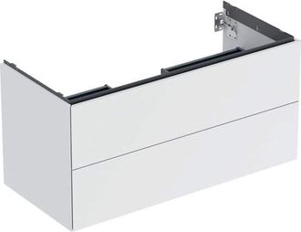 Keramag Geberit One Mueble Bajo Lavabo, 2 Cajones, 103.6x50.4x47cm