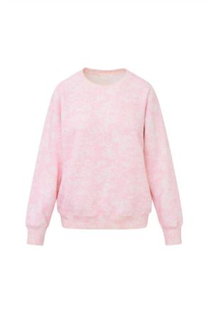 LoveShackFancy Womens Palo Pullover Sweatshirt In Perennial Pink