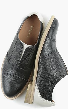 All Black Womens Colorful Cowman Oxford In Ivory/black