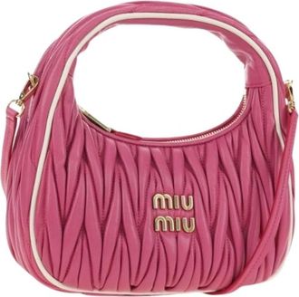 Miu Miu Pre-owned Mini Bag - Dames - Vintage Mini Tas - Roze - ONE Size - Leer - Vintage