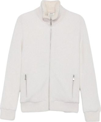 Barba Zip-through Sweater - Heren - Vesten met rits - Wit - M - Hoodies & sweatvesten