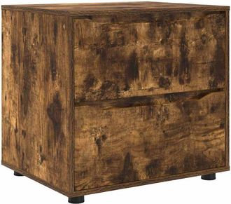 vidaXL Armario De Almacenamiento Roble Ahumado 60 X 48 X 57 Cm Vidaxl