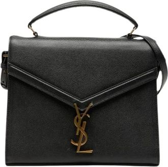 Saint Laurent Pre-owned Handbags, female, Black, Size: ONE SIZE Pre-owned Cassandra