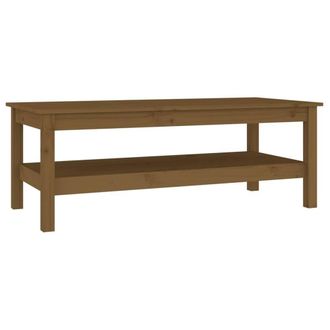 Berkfield Home Coffee Table Honey Brown 110x50x40 cm Solid Wood Pine | Size: 110 x 50 x 40 cm