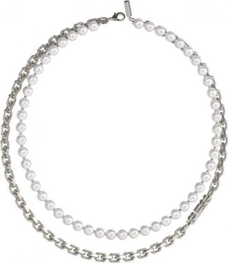 Guess Womens JUMN04062JWSTWIT-U Ladies Necklace - Silver Stainless Steel - One Size