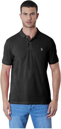 U.S.Polo Association King Polo Shirt 100% Katoen Piqu&eacute; - Heren - Polos - Zwart - XL - Katoen - Tops